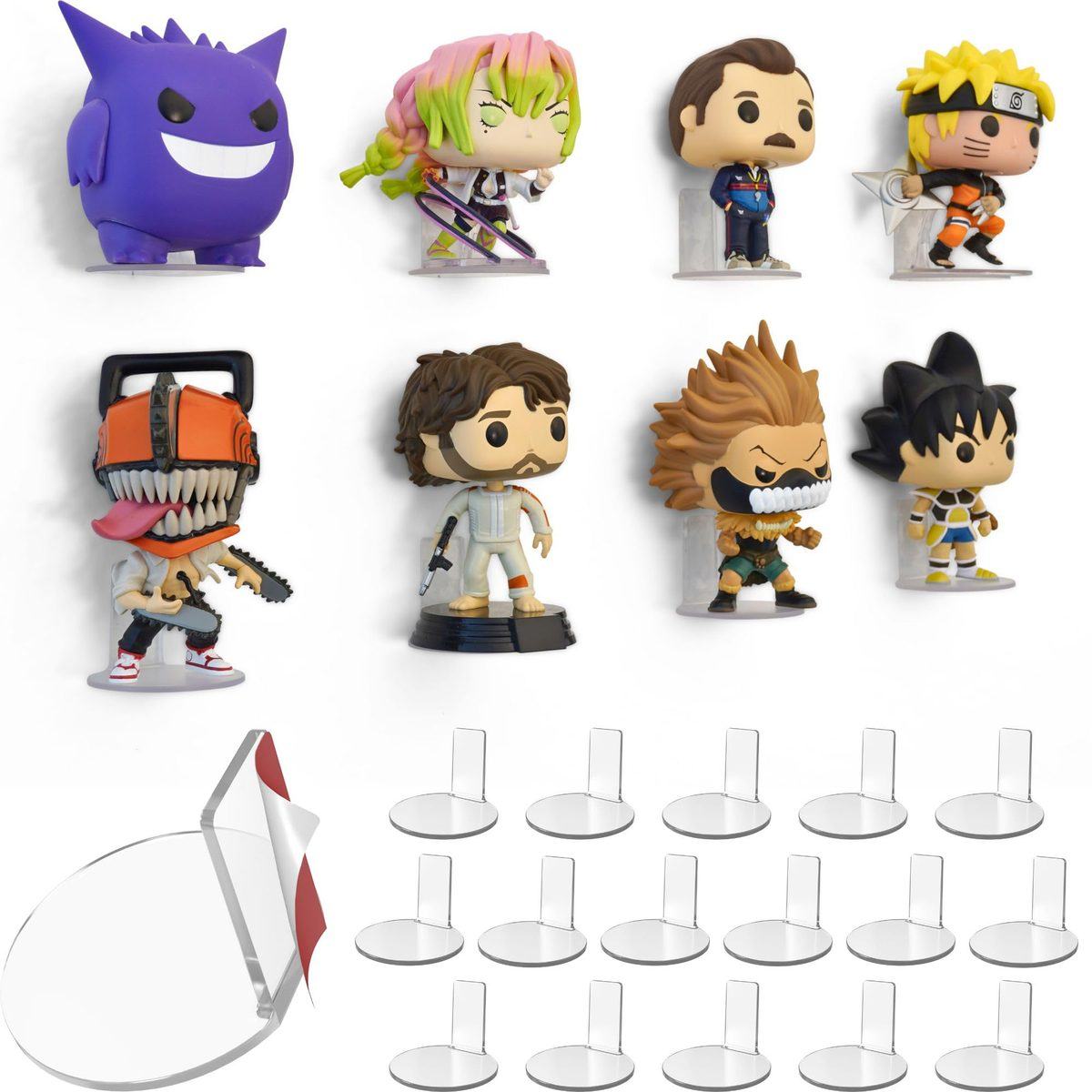 Modern JP Figure Wall Shelf (wall shelf for collectible figure) in Clear