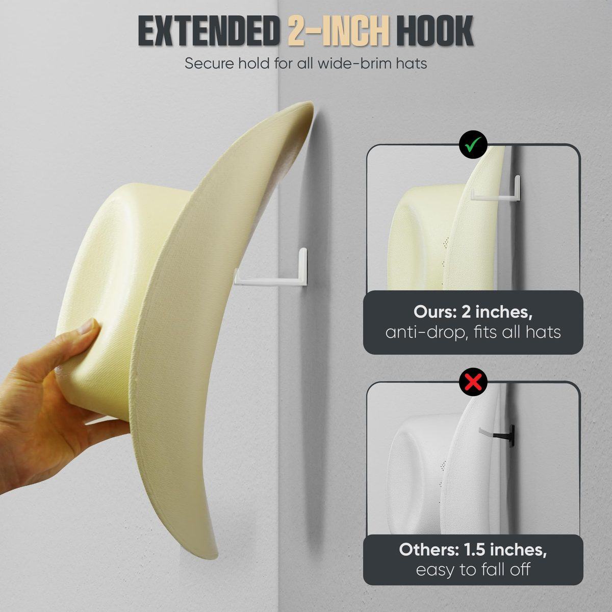 Modern JP Cowboy Hat Hooks (cowboy hat wall hook), photo 2