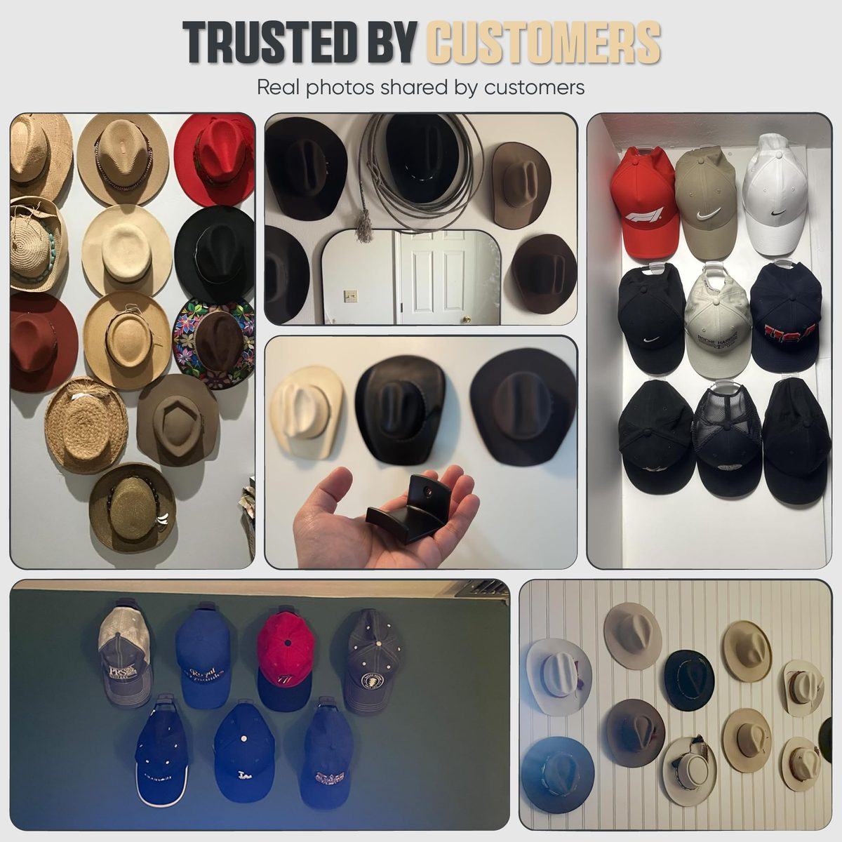 Modern JP Cowboy Hat Hooks (cowboy hat wall hook), photo 3