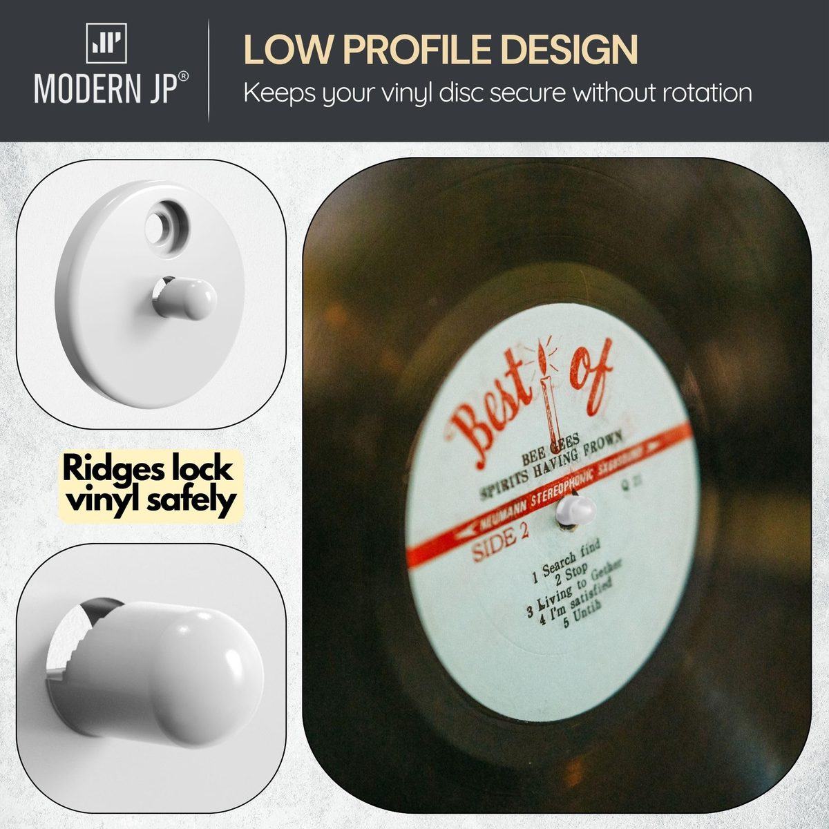 Modern JP Record Disc Wall Peg (vinyl record disc wall peg), photo 5